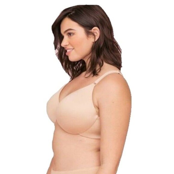 Lane Bryant Cacique Bra Invisible Backsmoother Full Coverage Cafe Mocha 46DDD - Picture 3 of 10